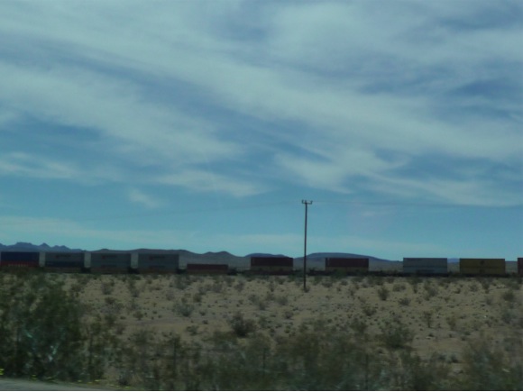 Train in the CA desert