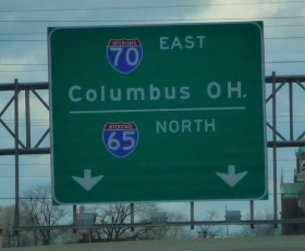 Columbus Highway sign