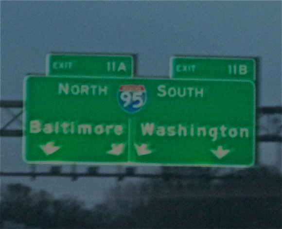 Baltimore Hwy sign