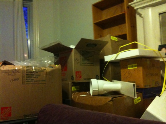Still not-unpacked boxes